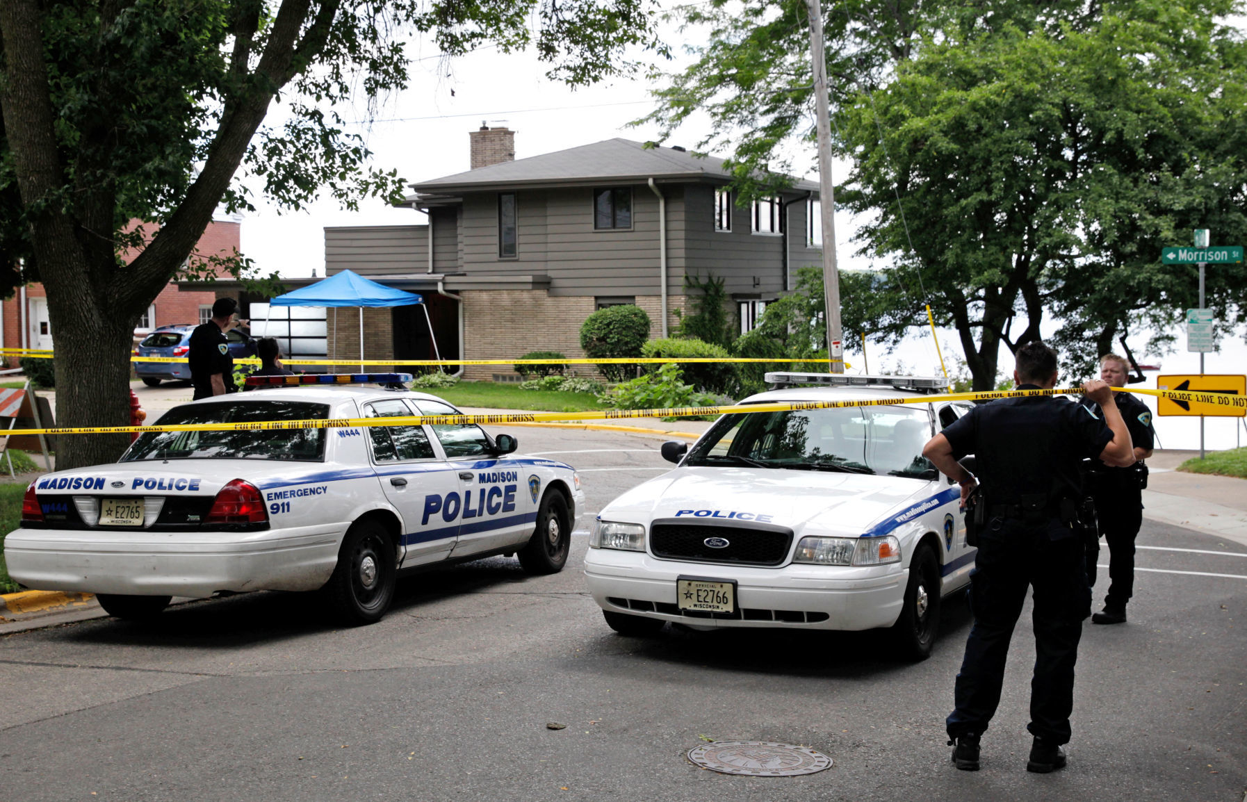 Madison police scene